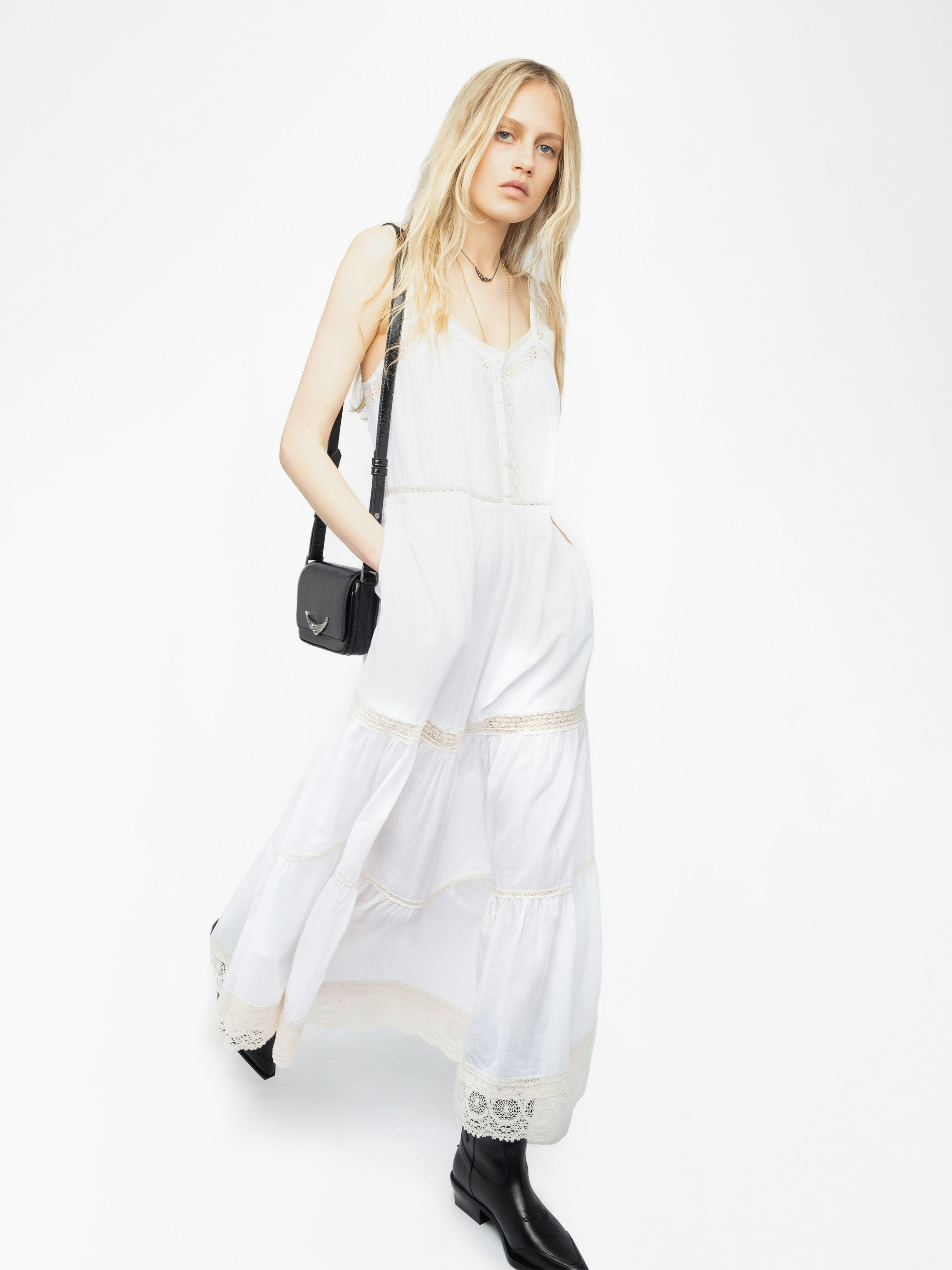 Relite Long Lingerie Style Dress - 5