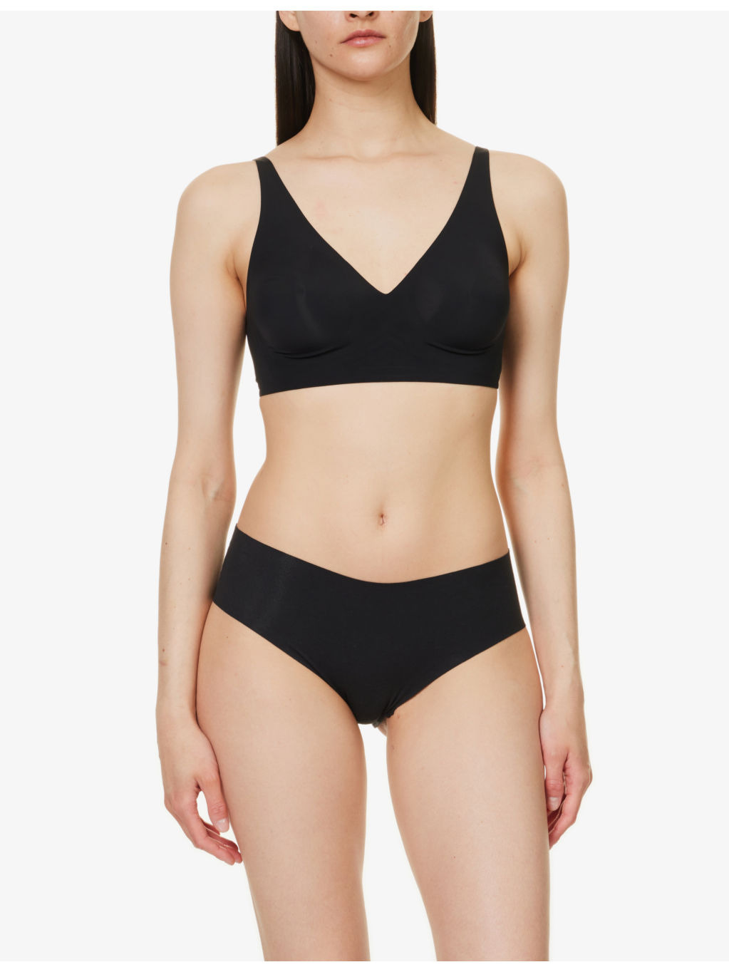 Pure Skin V-neck stretch-woven bra - 2