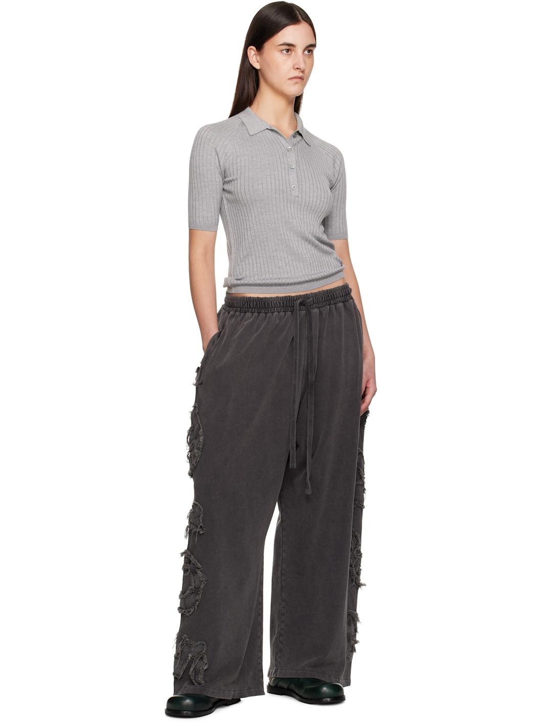 Black Logo Lounge Pants - 4