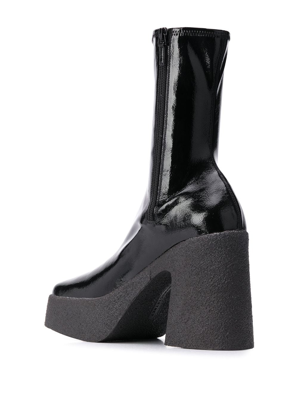 square-toe platform boots - 3