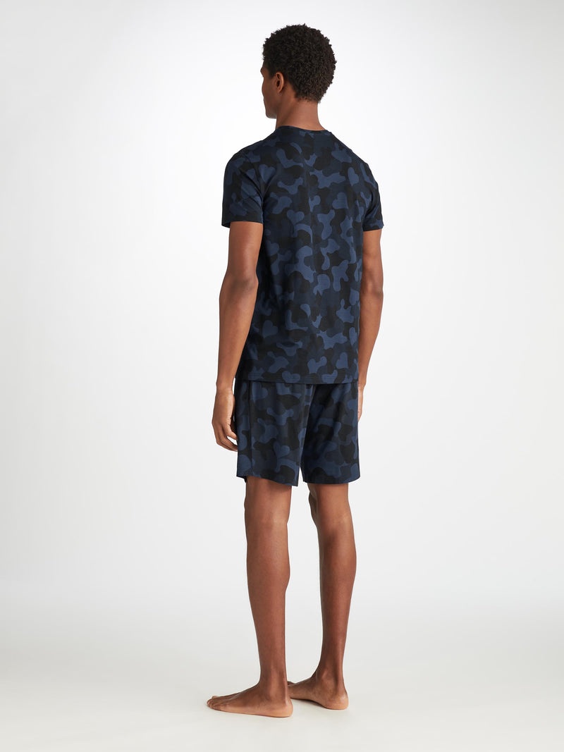 Men's T-Shirt London 11 Micro Modal Navy - 4
