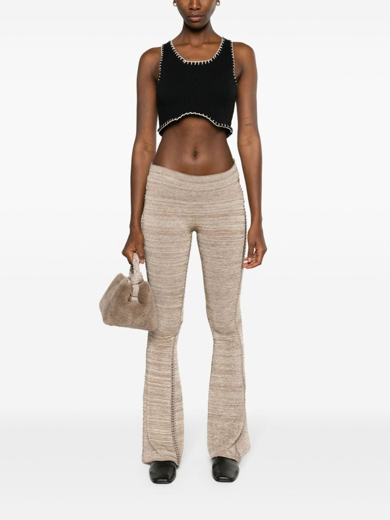 AISLING CAMPS Blanket Stitch cropped tank top outlook