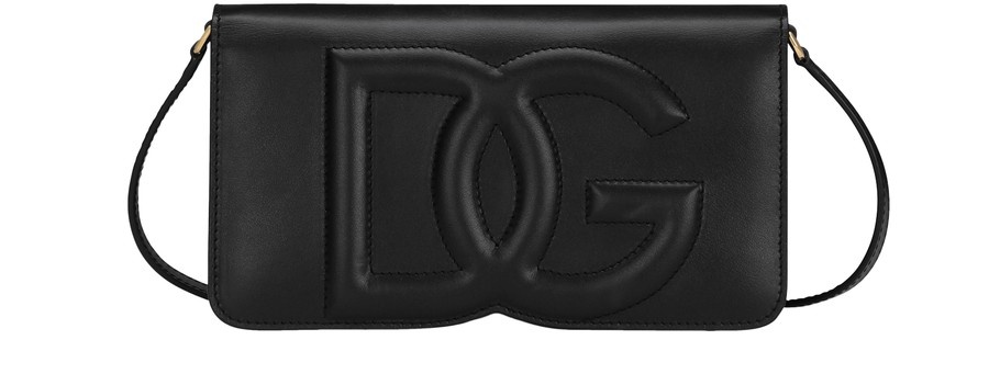 Dolce & Gabbana DGロゴ PHONE BAG Calfskin DG Girls phone bag in White for Women