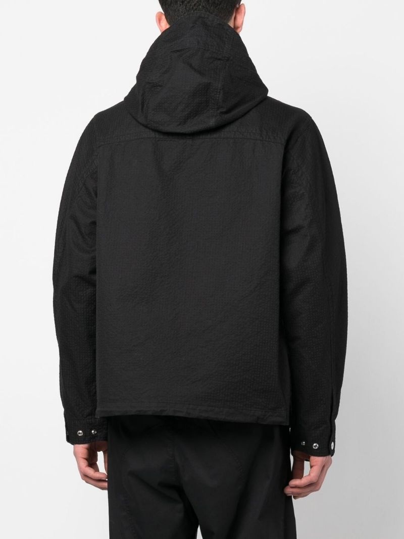 strap hooded jacket - 4