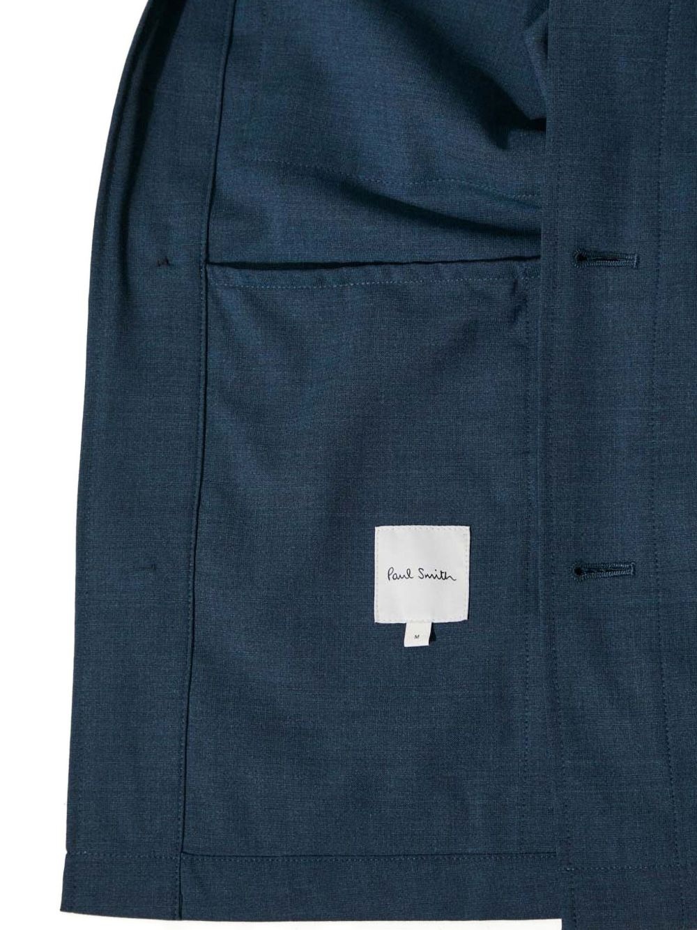 double-pocket button-down shirt jacket - 4