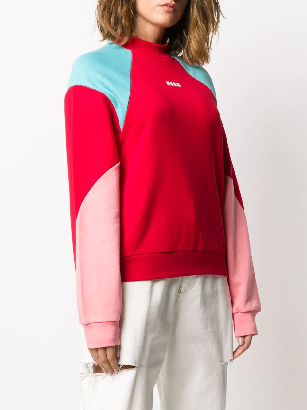 colour-block sweatshirt - 3