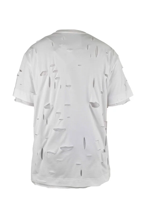 Givenchy Men 2 Layers Hole T-Shirt - 1