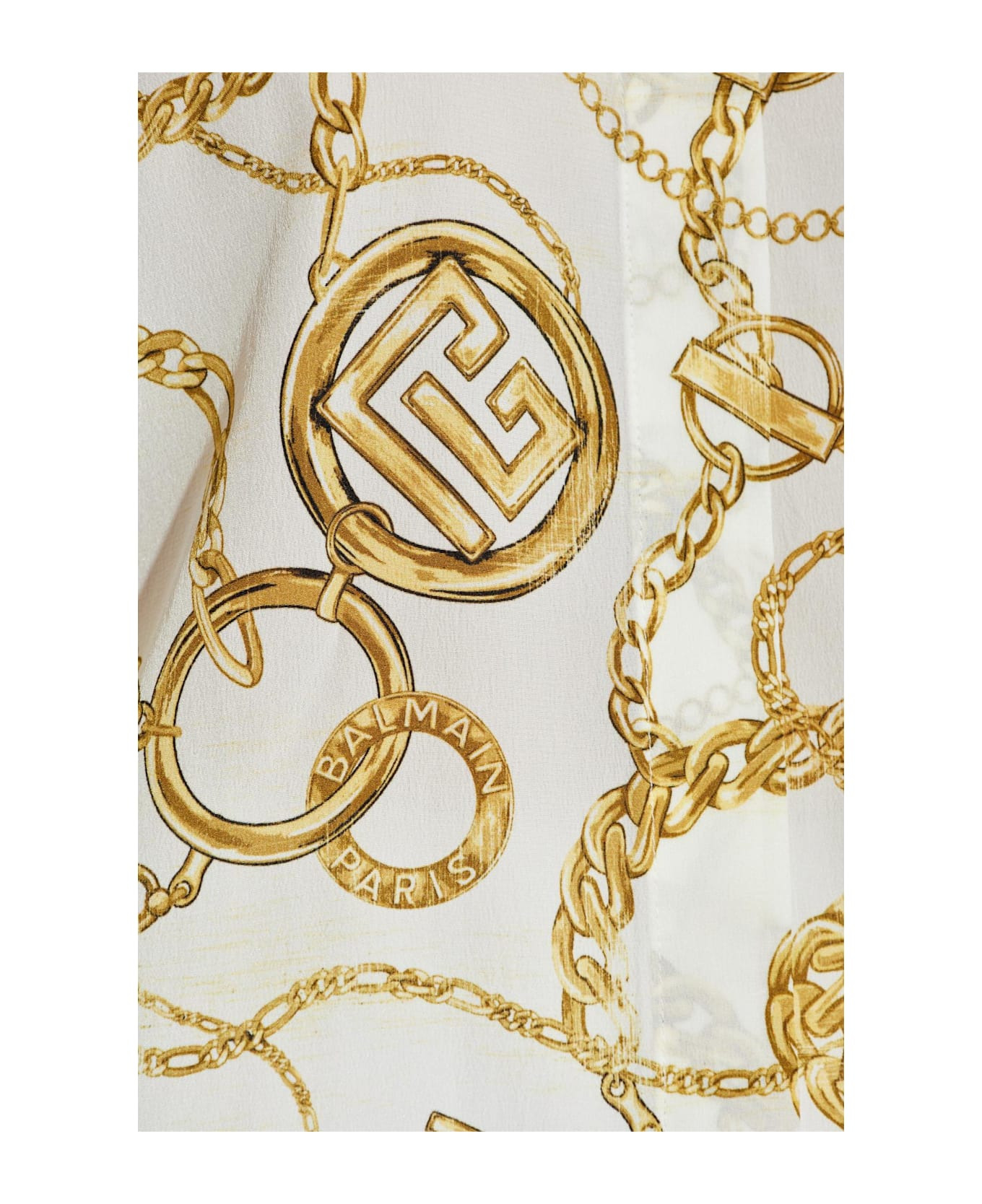 Balmain Silk Shirt With Print - 5