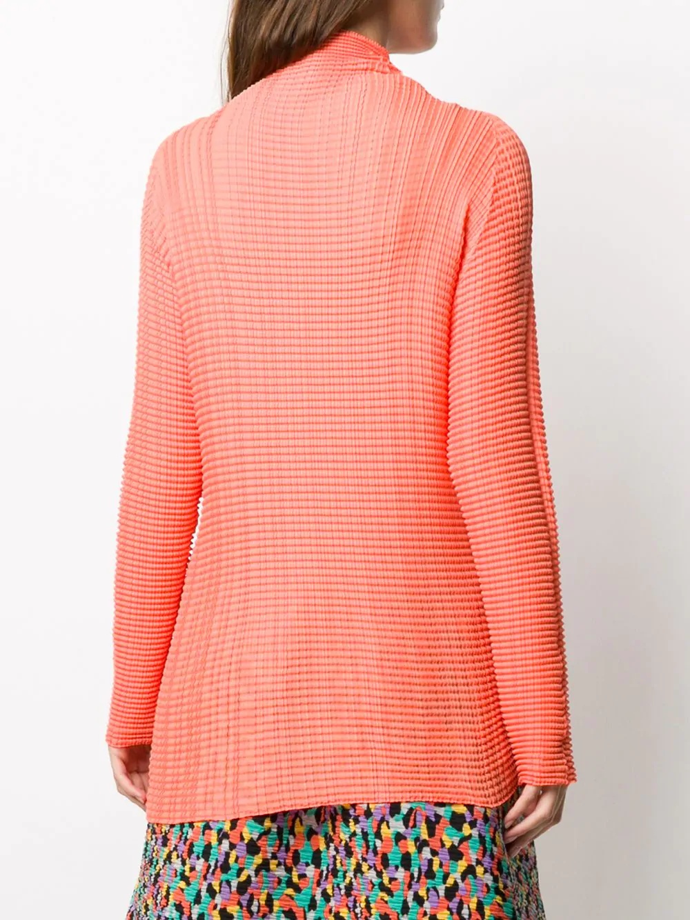 pleated long-sleeved top - 4