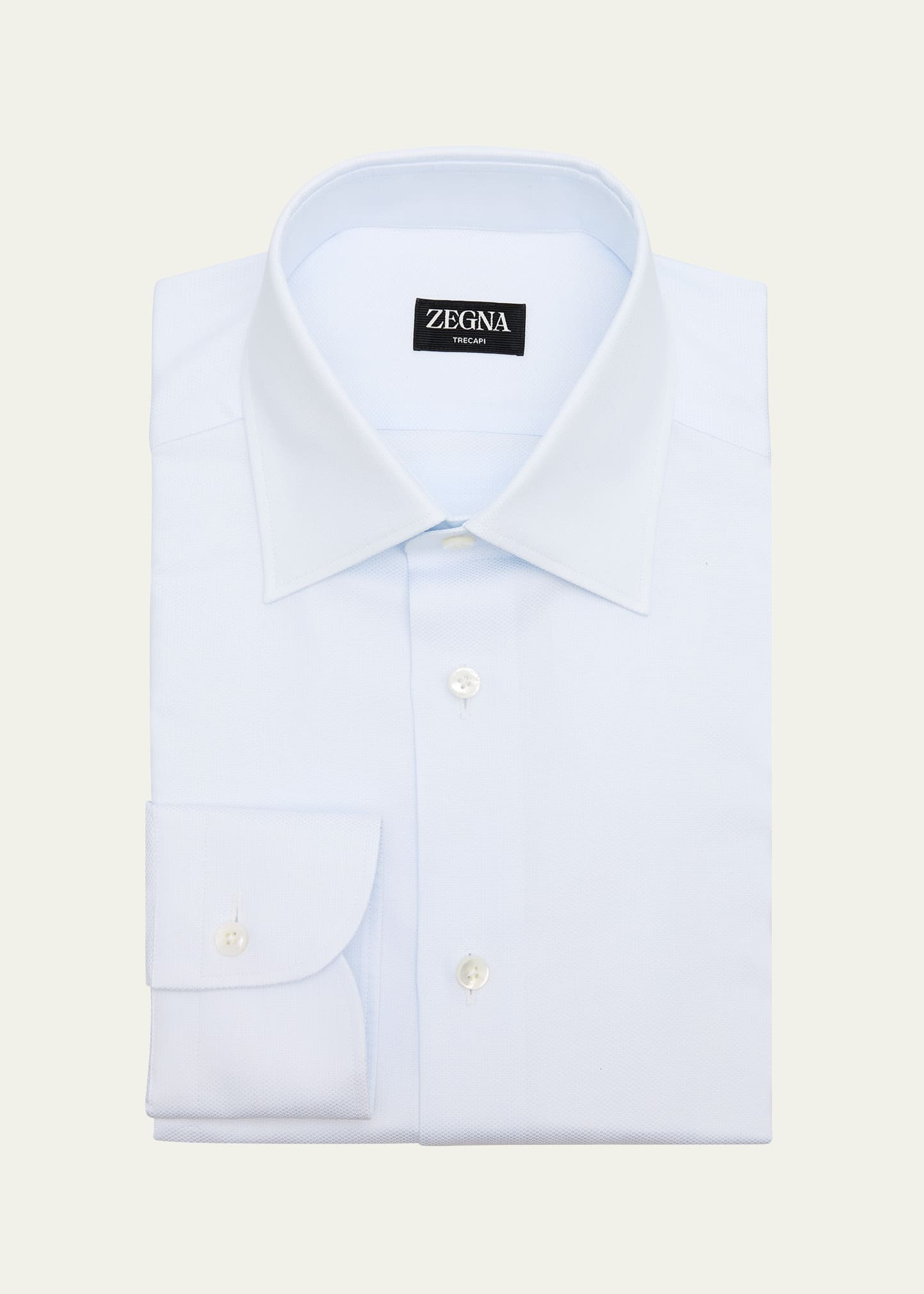 Men's Trecapi Textured Cotton Dress Shirt - 1