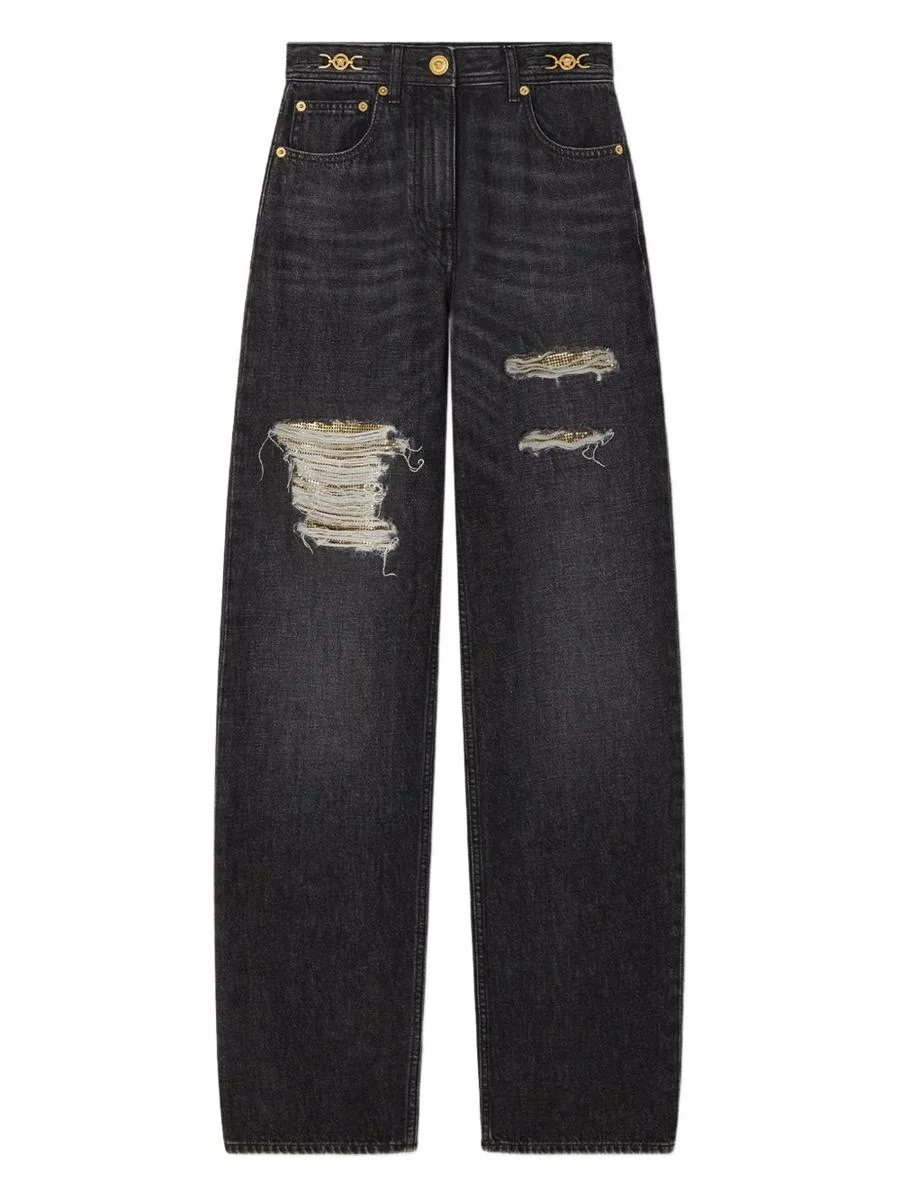 Versace Denim Cotton Jeans - 1