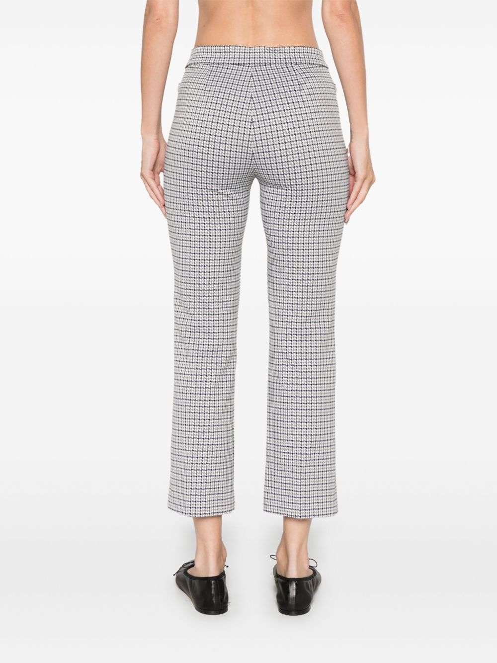 houndstooth-pattern trousers - 4