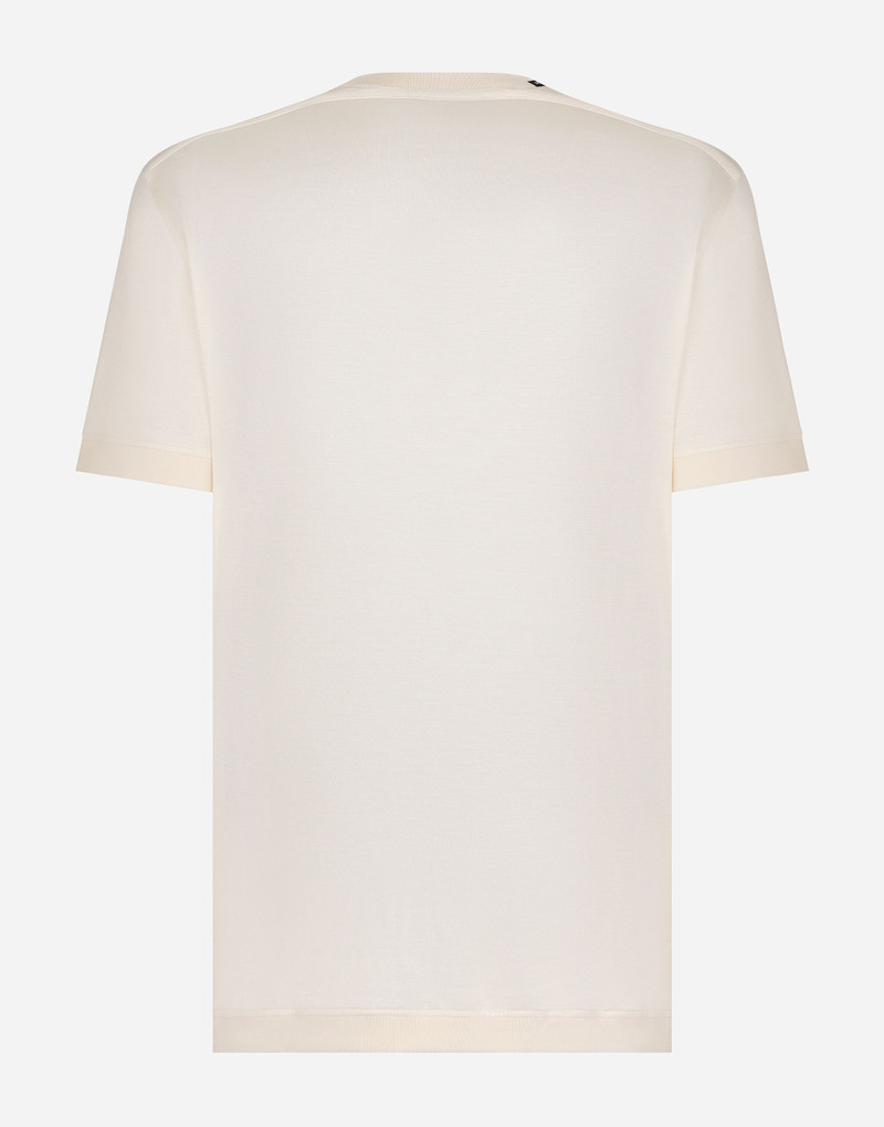 Dolce & Gabbana Short-sleeved silk T-shirt outlook