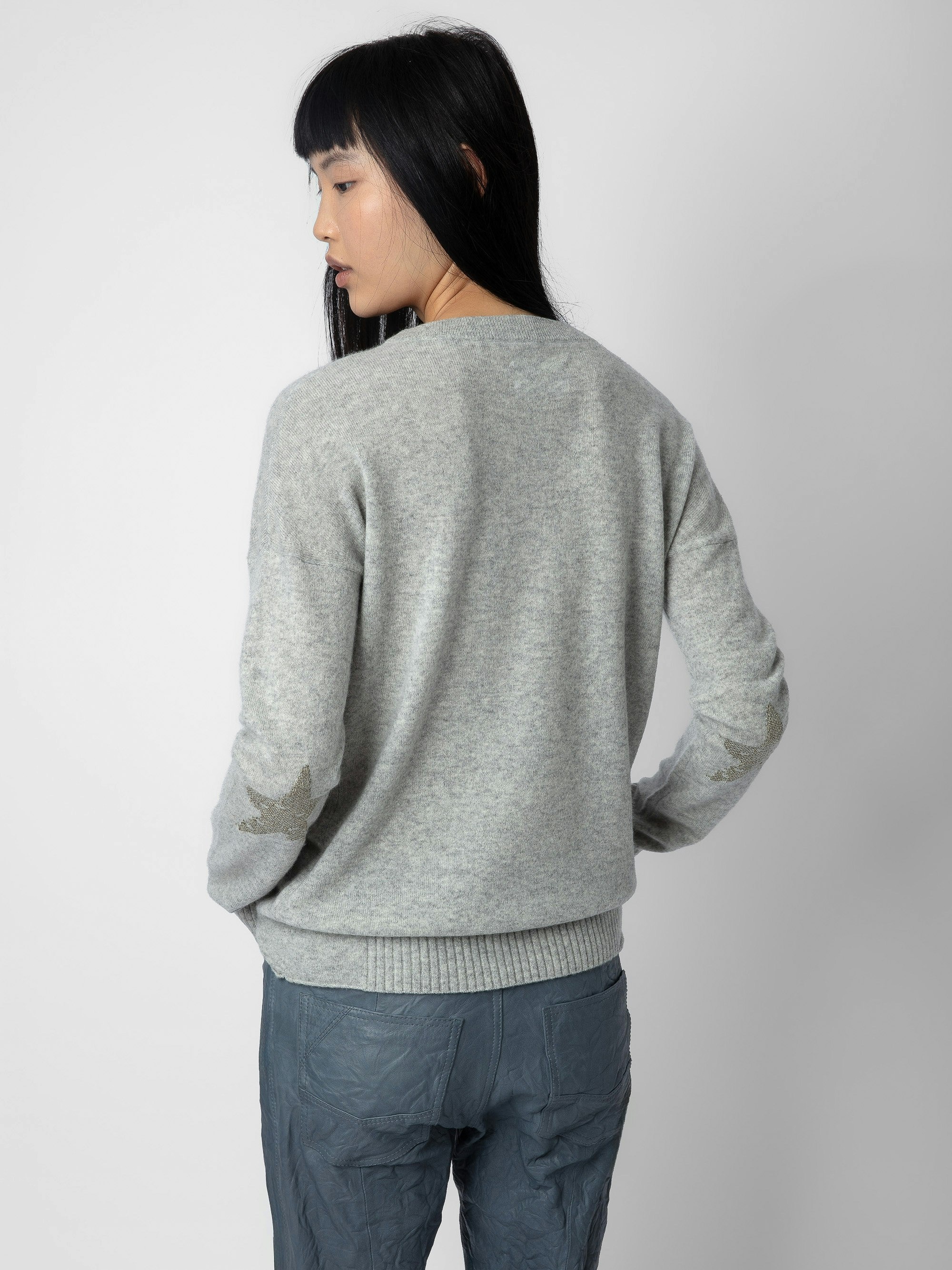 Cici Patch Cashmere Sweater - 3
