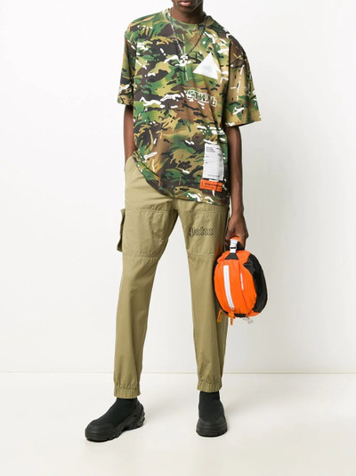 Palm Angels logo-print utility trousers outlook