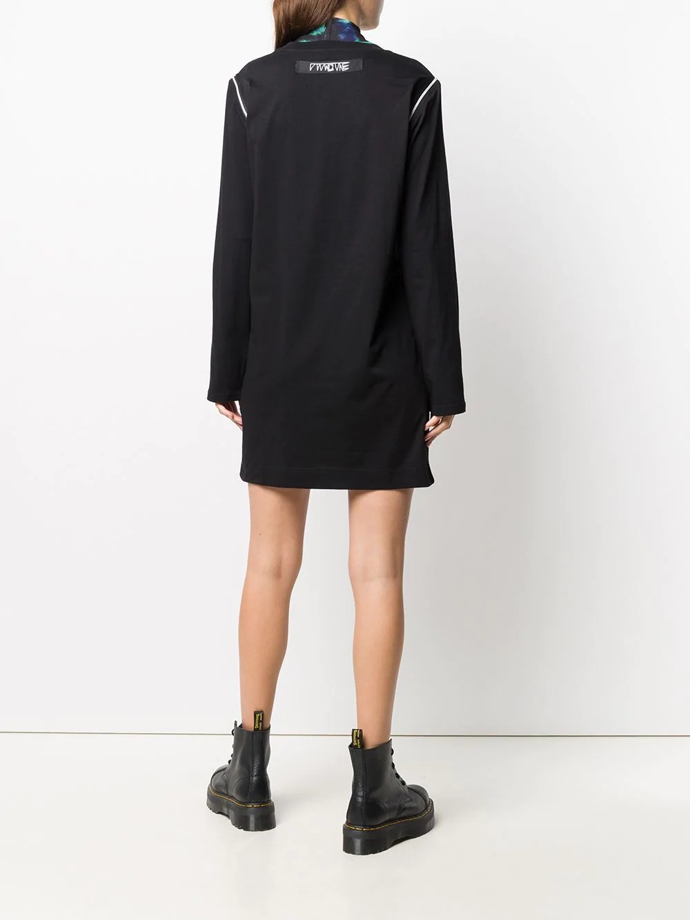 zip-shoulder dress - 4