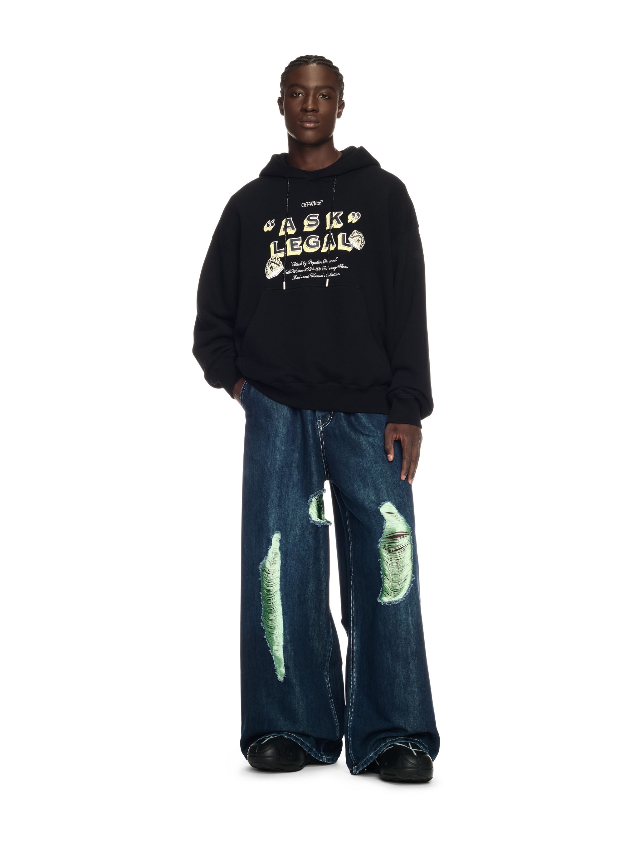 Black Ask Legal Skate Hoodie - 2