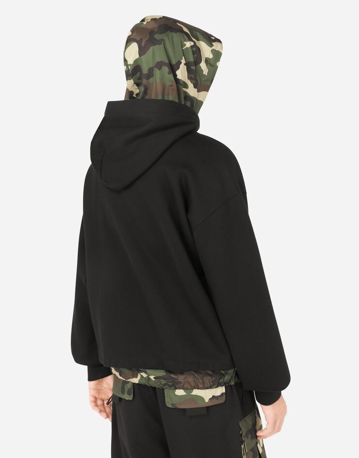 Hoodie with camouflage-print details - 5