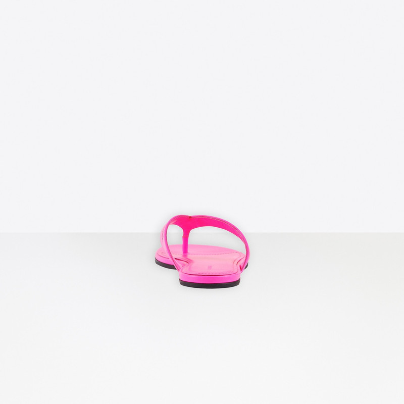 BALENCIAGA Allover Logo Round Thong Sandal outlook