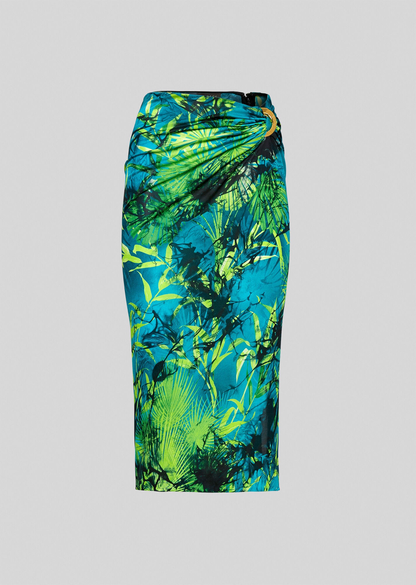 Jungle Print Crêpe Organza Skirt - 1