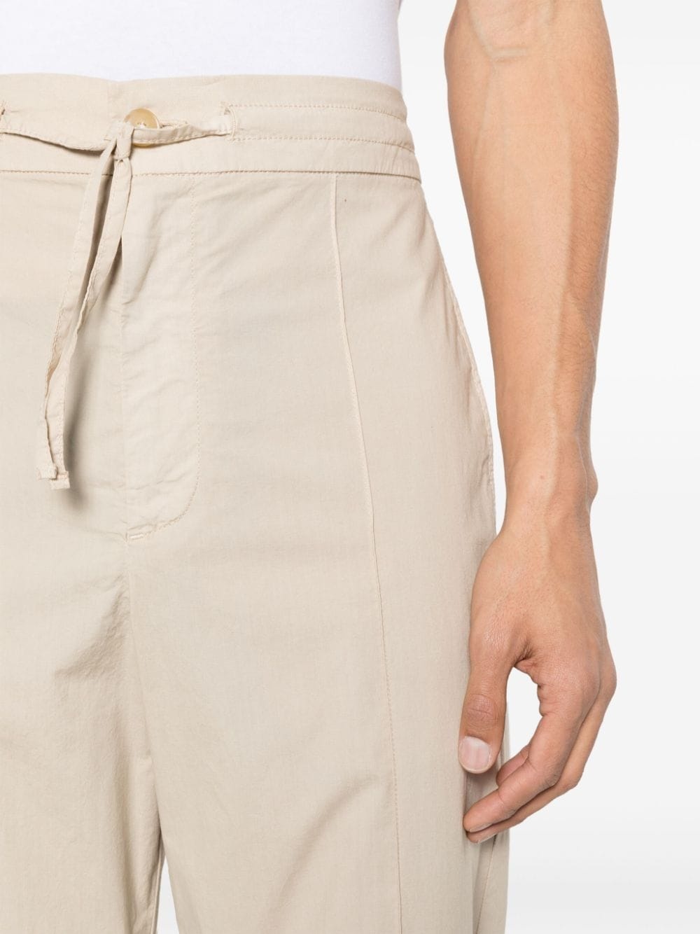mid-rise straight-leg trousers - 5