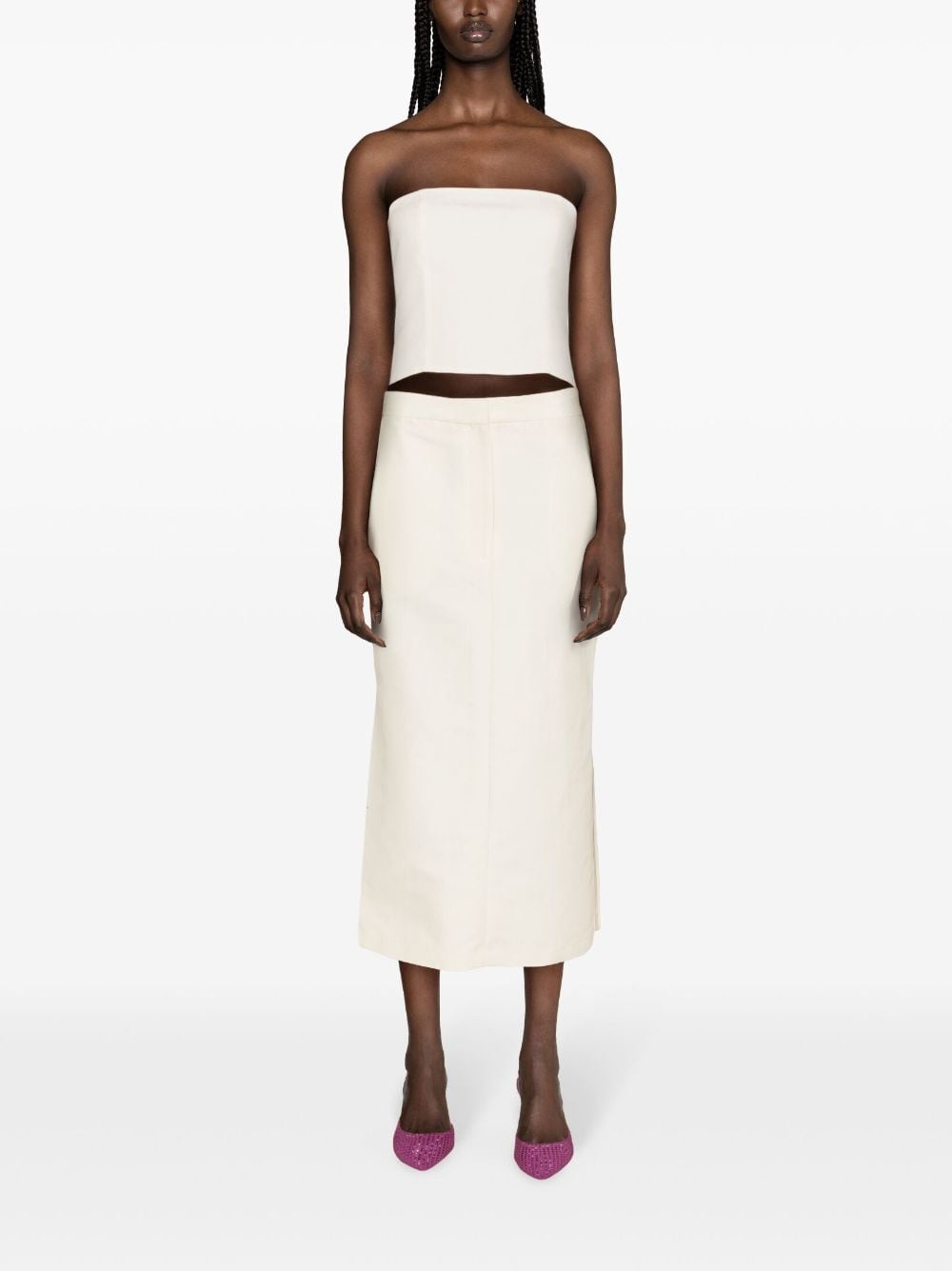 Tona panelled cropped top - 2