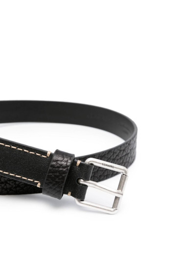 Lemaire logo-engraved buckle leather belt outlook