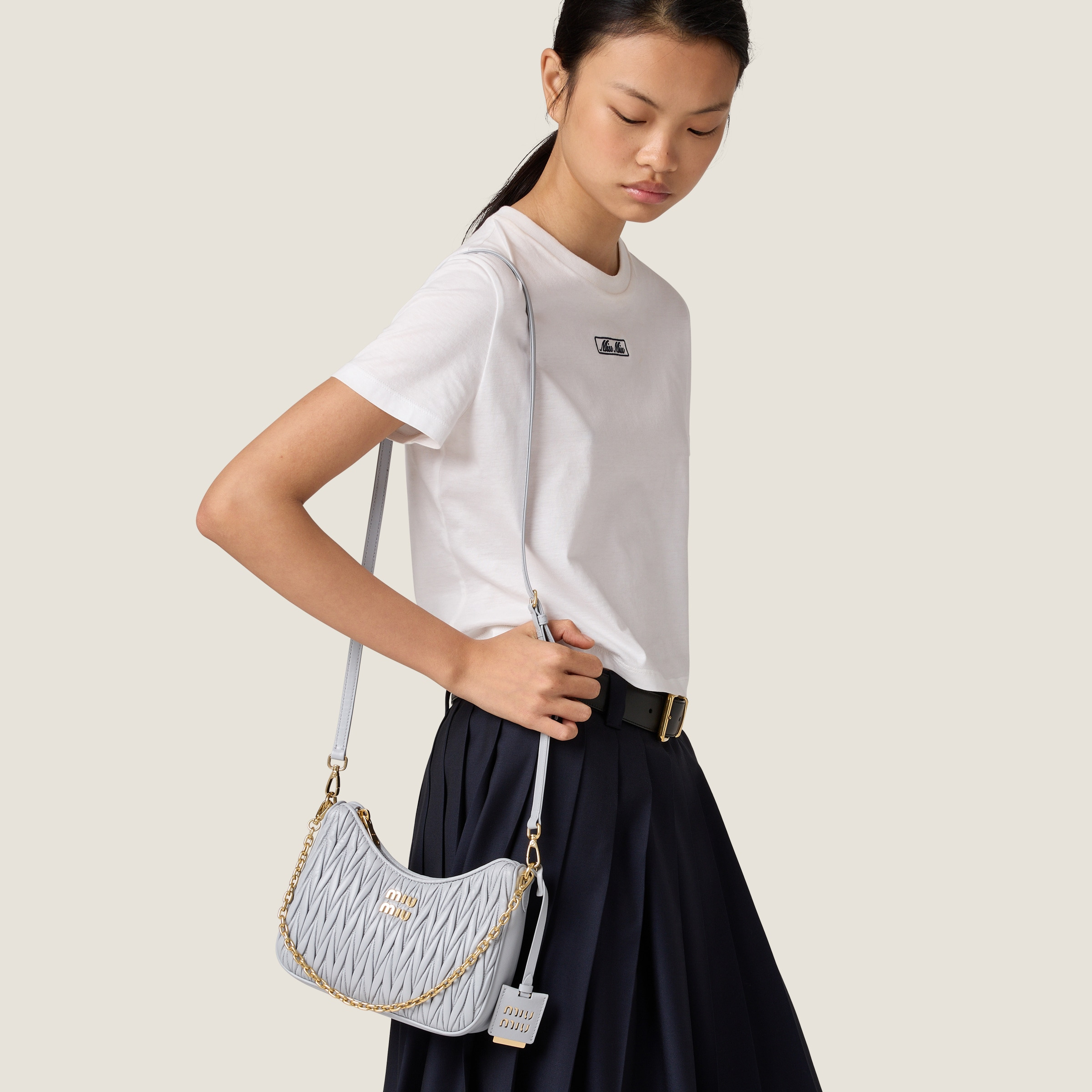 Matelassé nappa leather shoulder bag - 5