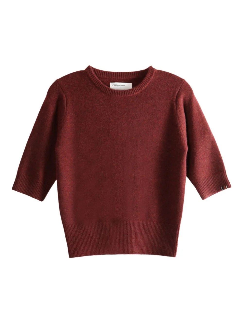 short-sleeve cashmere jumper - 1