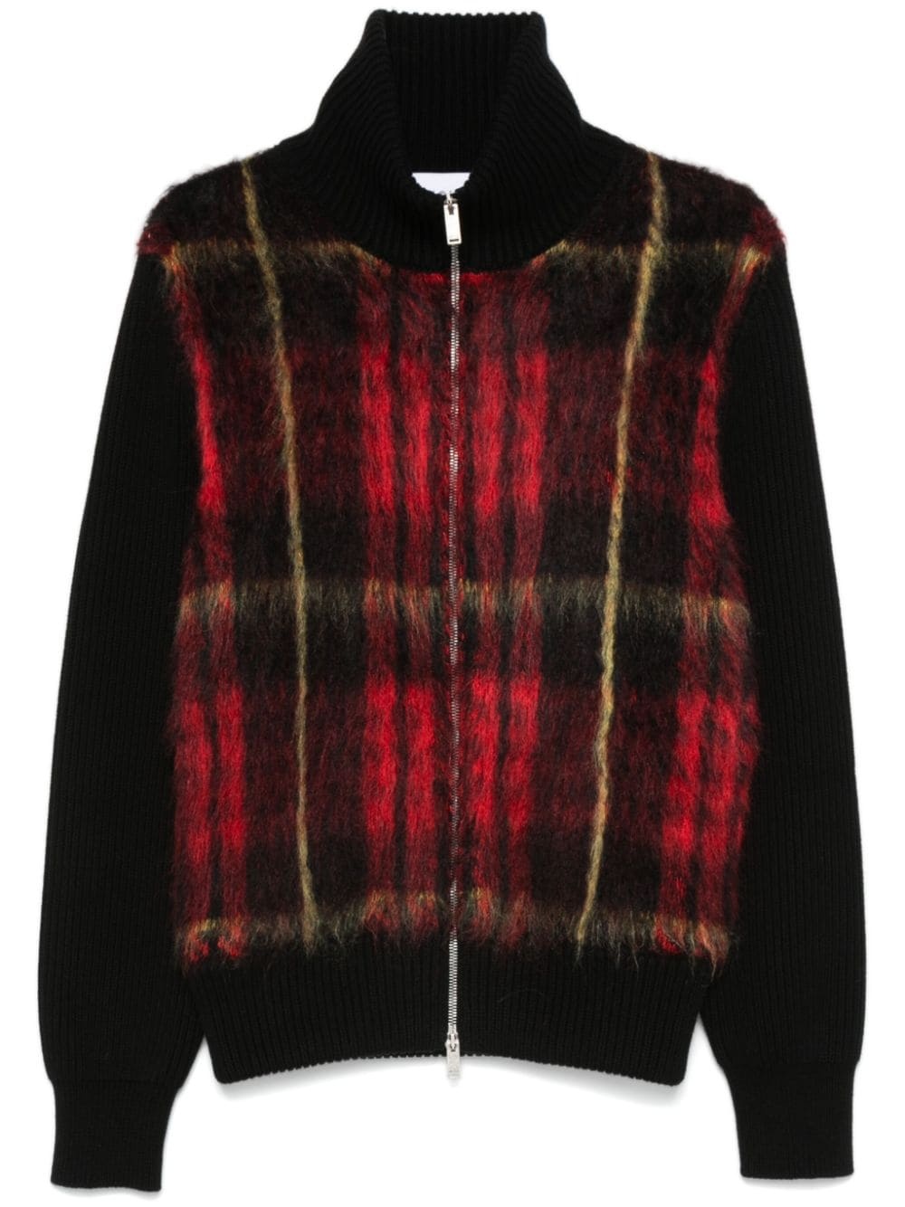 MacQueen-tartan zip-up cardigan - 1
