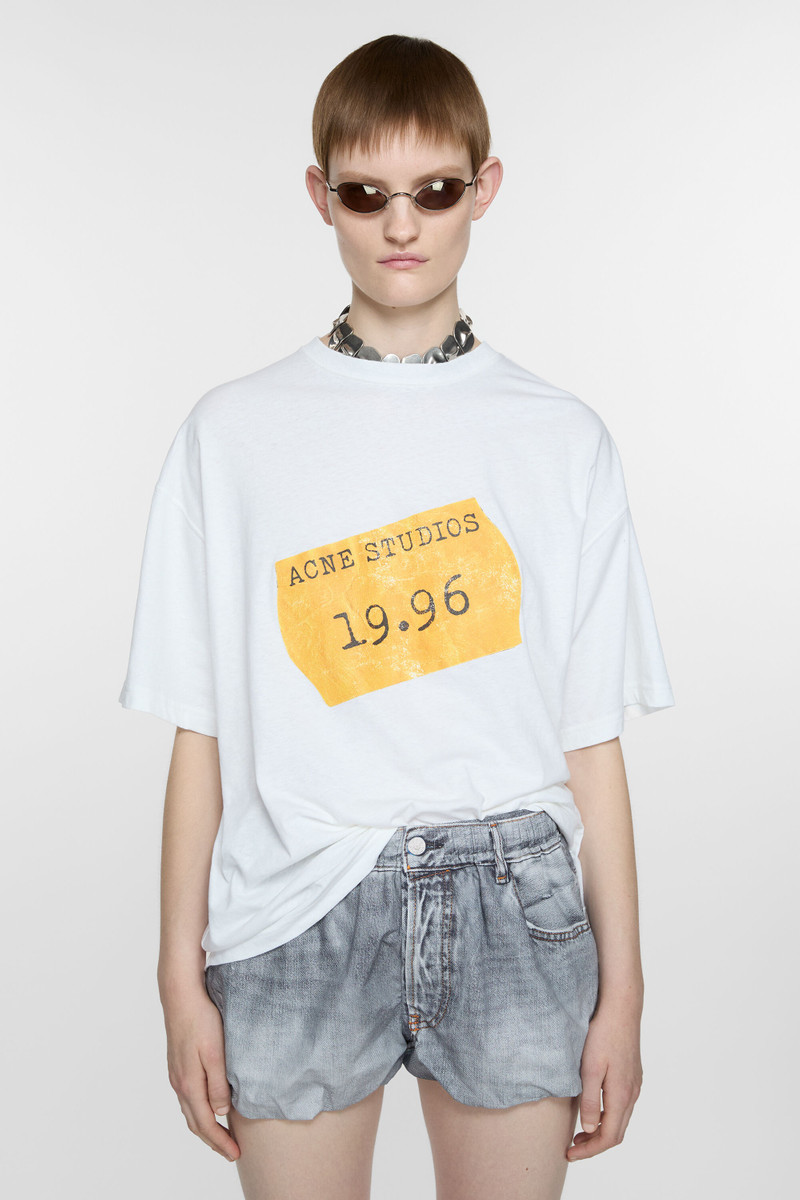 Acne Studios Logo t-shirt - Optic White outlook