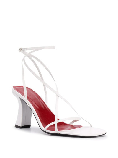 BY FAR strappy two-tone sandals outlook