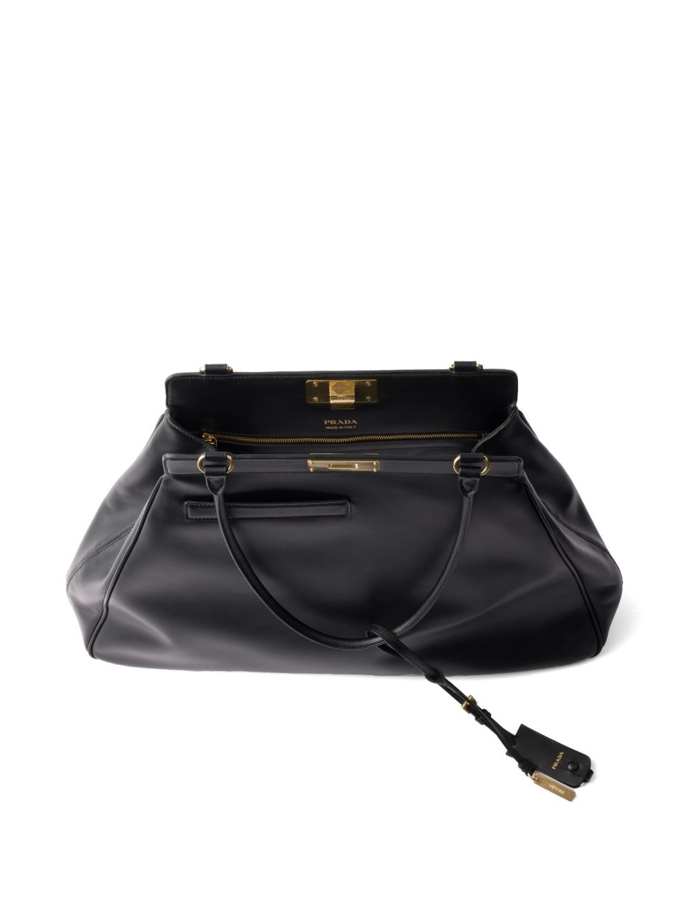 large leather tote bag - 5