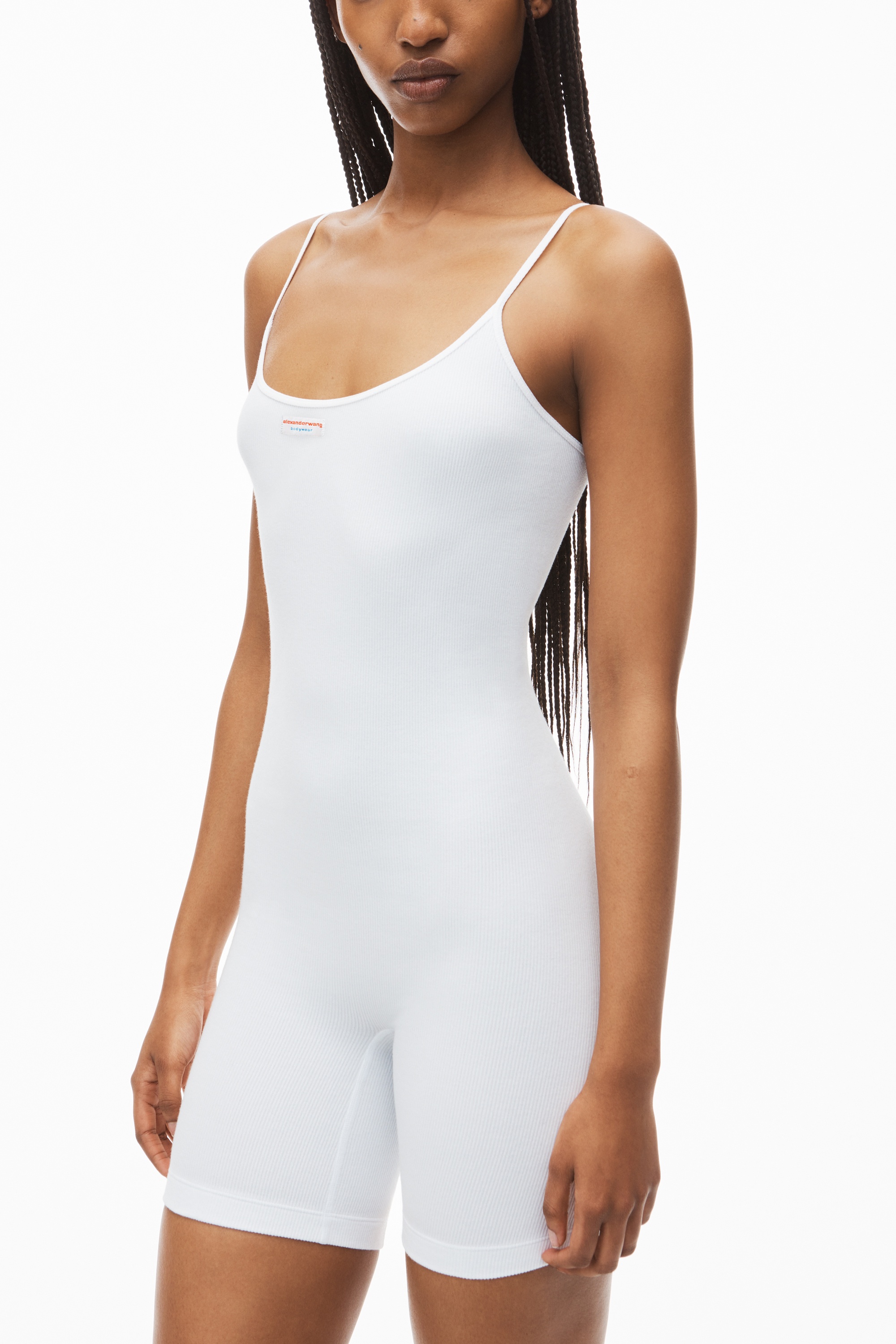 cami bodysuit in ribbed jersey - 3