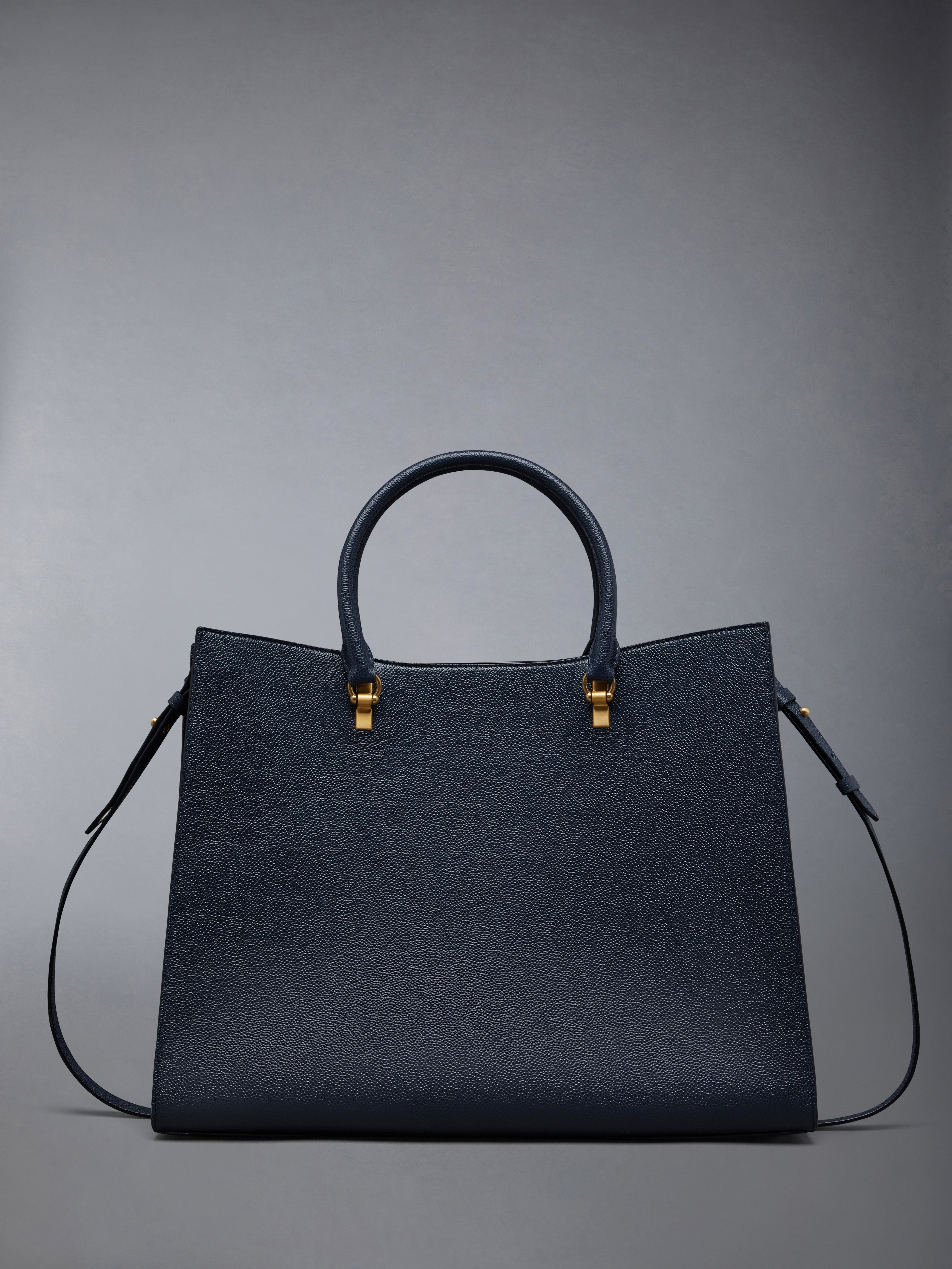 Pebble Grain Leather Large Duet Tote - 3