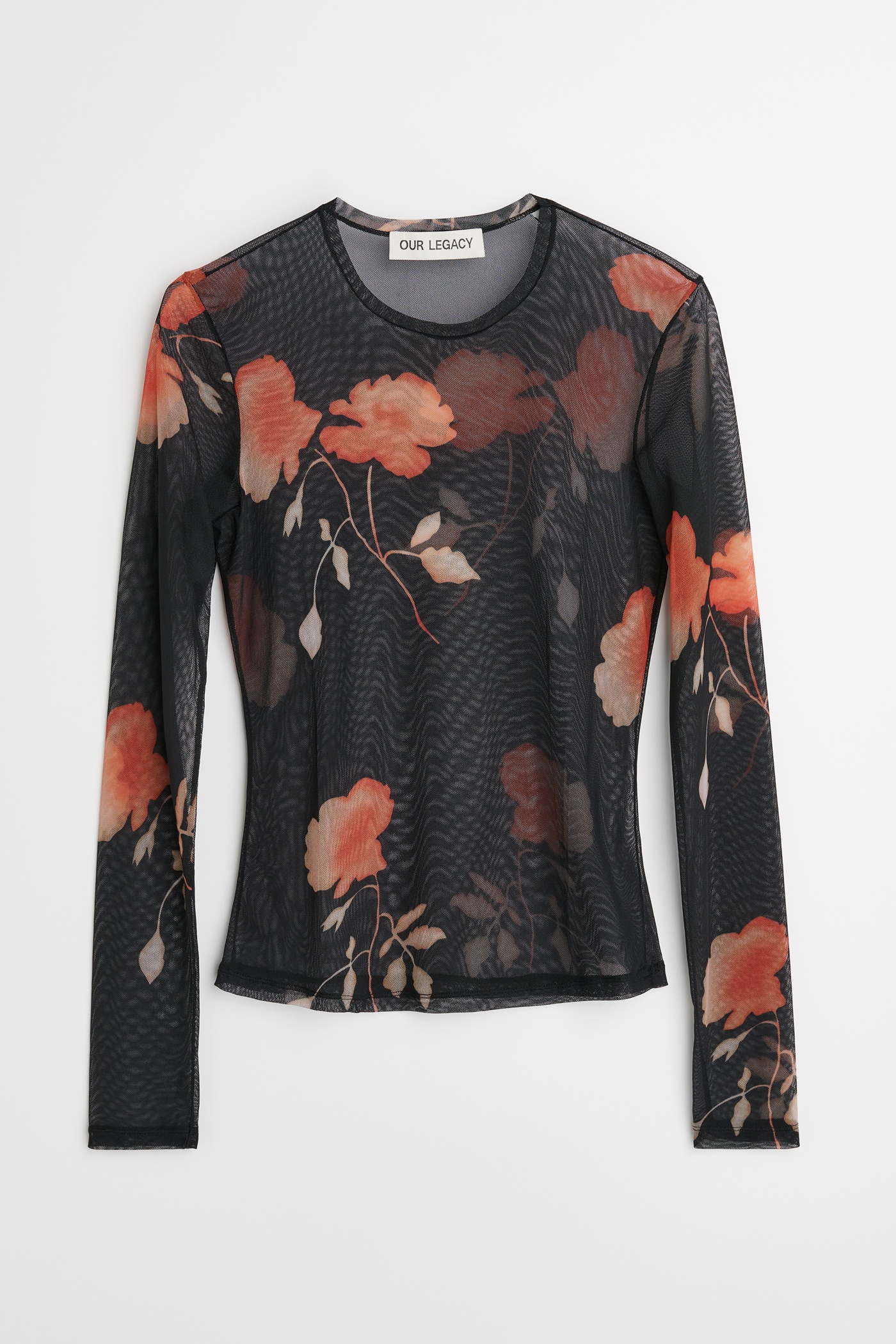 Super Slim Longsleeve Nocturnal Flower Print - 1