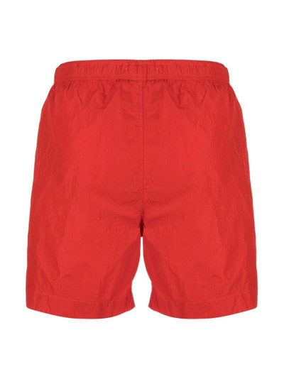 C.P. Company logo-patch detail swim shorts outlook