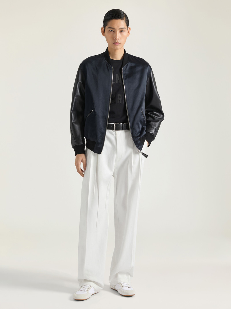 Givenchy BOMBER IN SATIN AND NAPPA LEATHER outlook