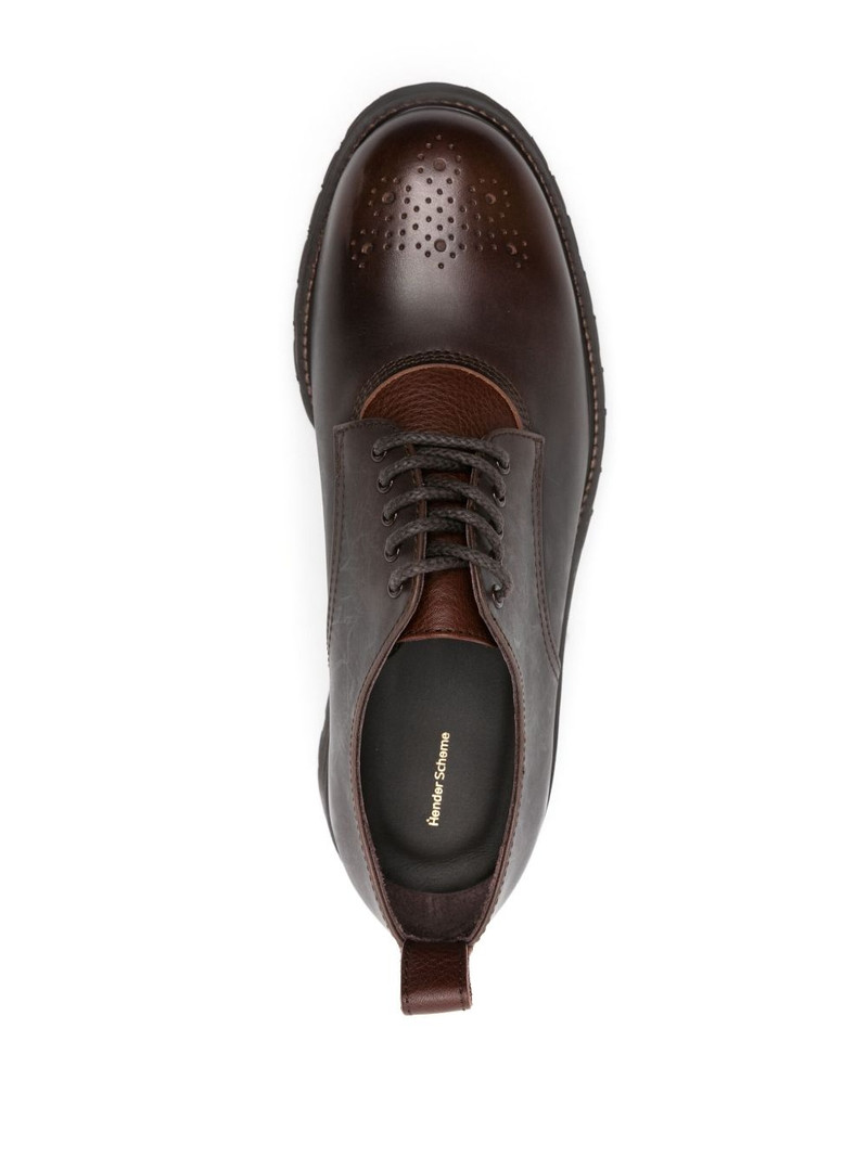 Commando Blucher leather derby shoes 4