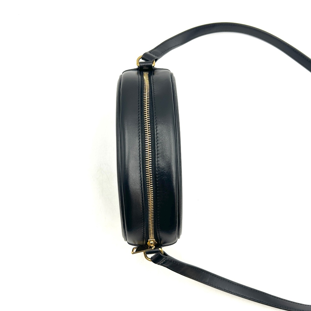 Celine Black Quilt Triomphe Oval Bag Large - 5