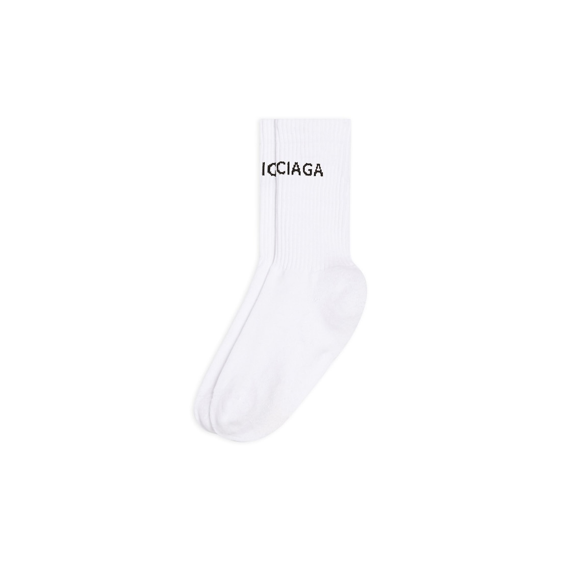 Men's Balenciaga Socks in White - 2
