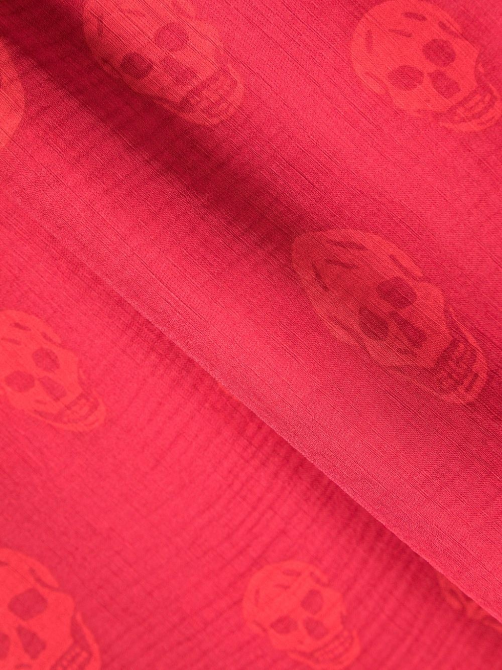 skull-print silk scarf - 3