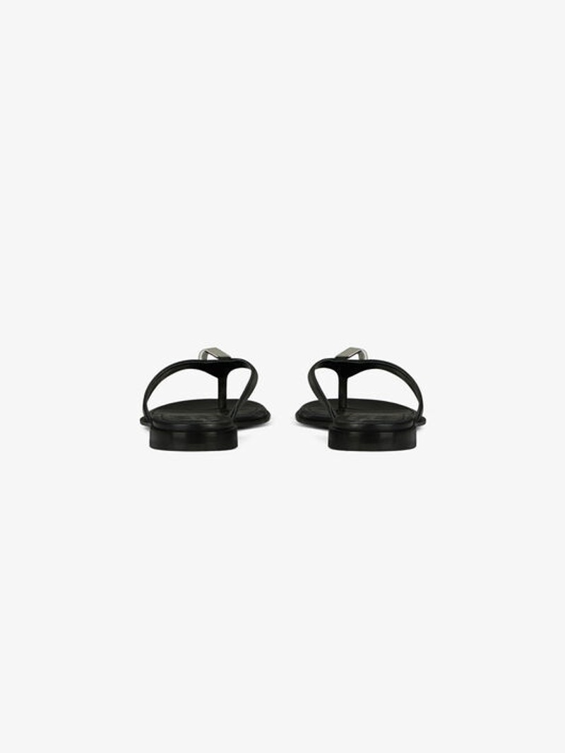 Givenchy G CHAIN BUCKLE SANDALS IN LEATHER outlook