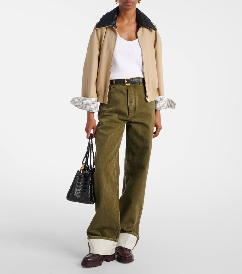 Gianvito Rossi Leather penny loafers outlook