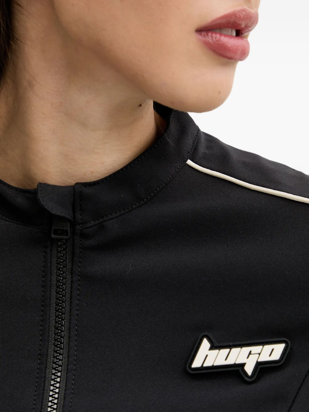 logo-appliqué zip-up jacket - 5
