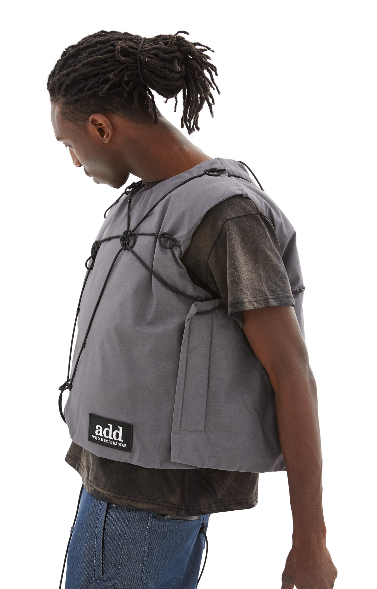 VEST W/DOWN PADDING (GREY) - 5
