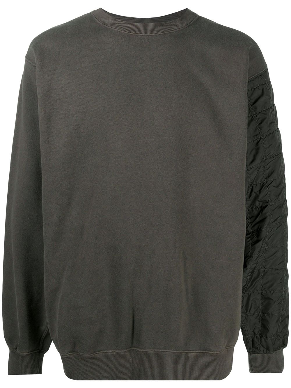 shell-panelled sweatshirt - 1