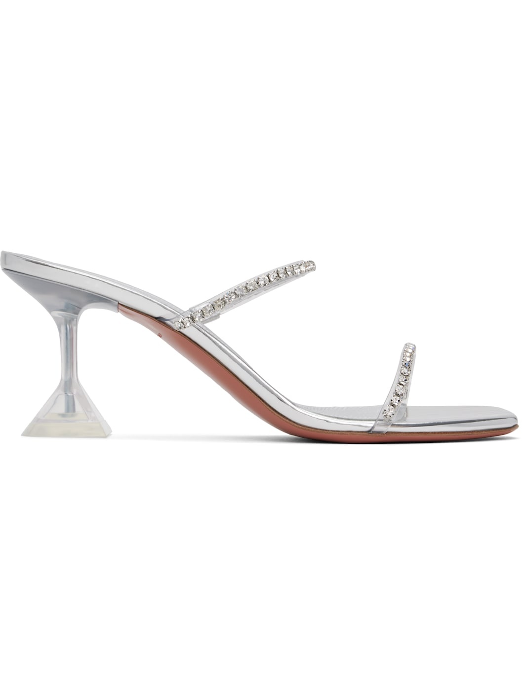 Transparent Gilda Glass Slipper 70 Heeled Sandals - 1