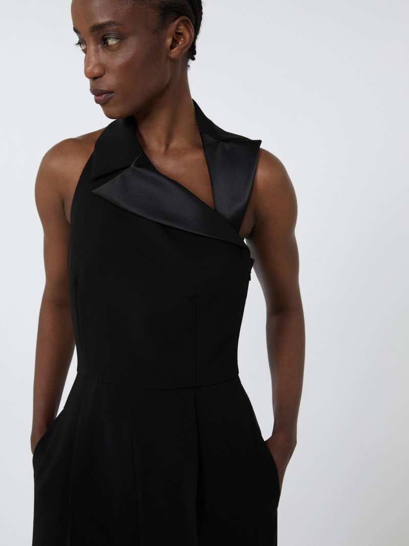 FAGIANI Lightweight cady jumpsuit - BLACK 5