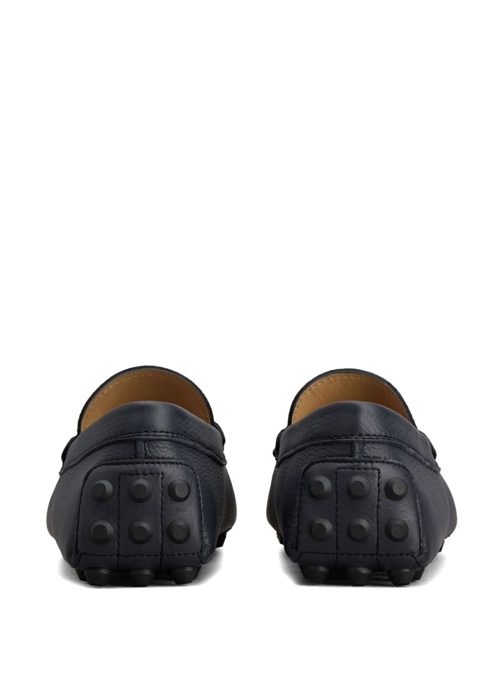 Gommino logo plaque leather loafers - 3